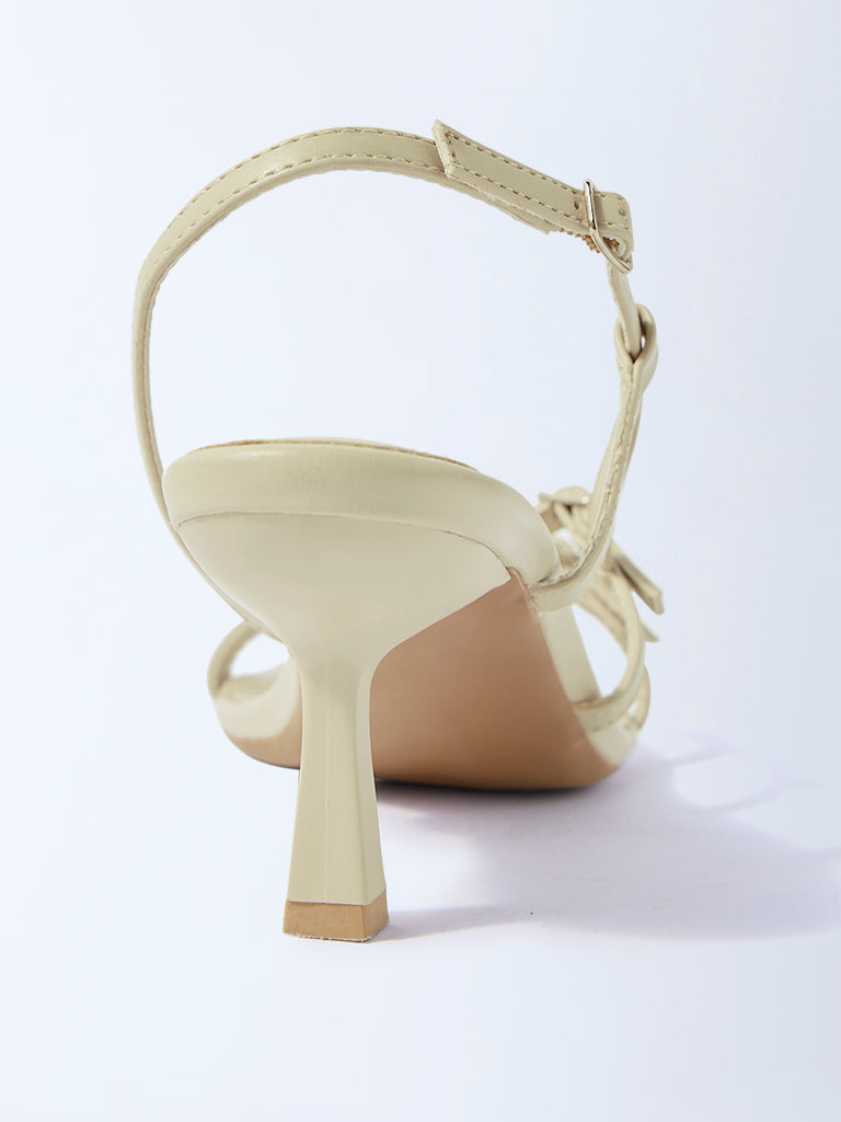 LUNA BLU Sage Multi-Strap Kitten Heel Sandals