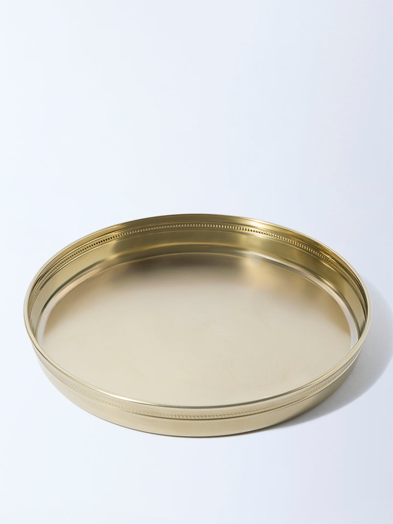 Westside Home Gold Beaded Thali