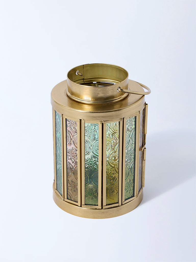 Westside Home Multicolour Glass Lantern