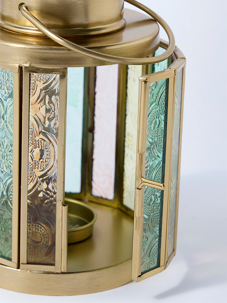 Westside Home Multicolour Glass Lantern