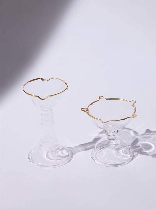 Westside Home Clear Diyas (Set of 2) - Festive Season Gift