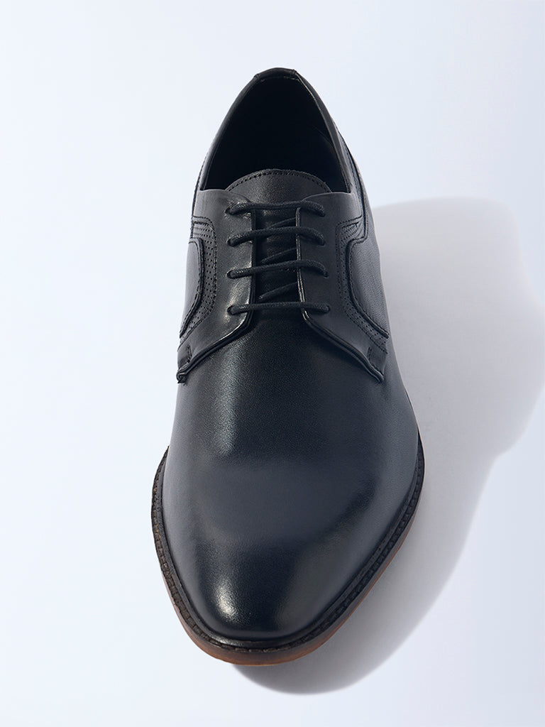 SOLEPLAY Black Perforated Derby Shoes