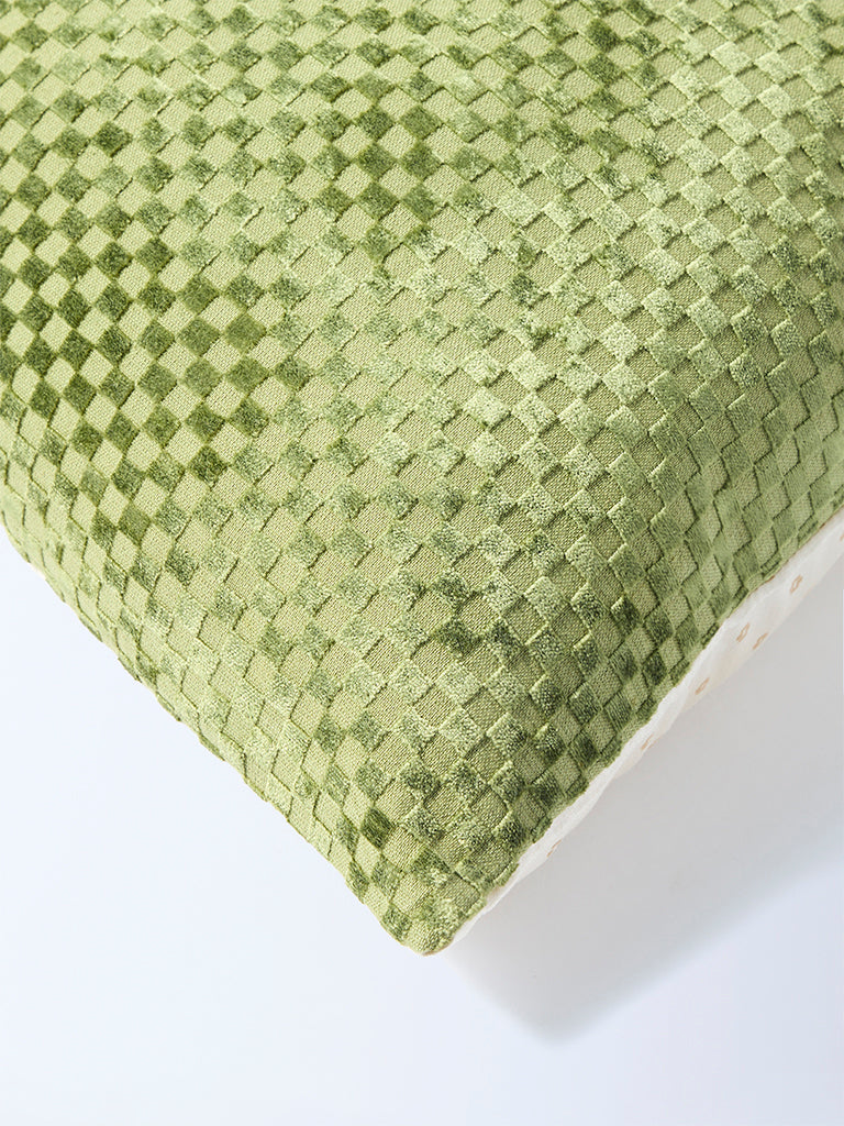 Westside Home Green Popcorn Textured Cushion Cover