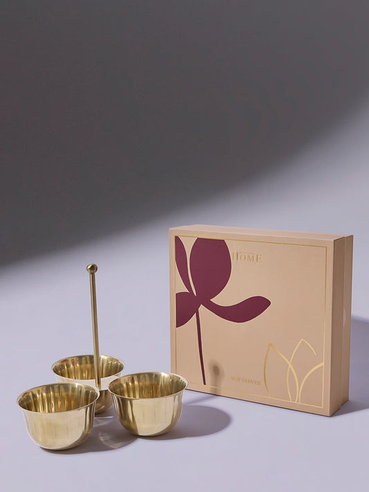 Westside Home Gold Nut Server - Festive Season Gift
