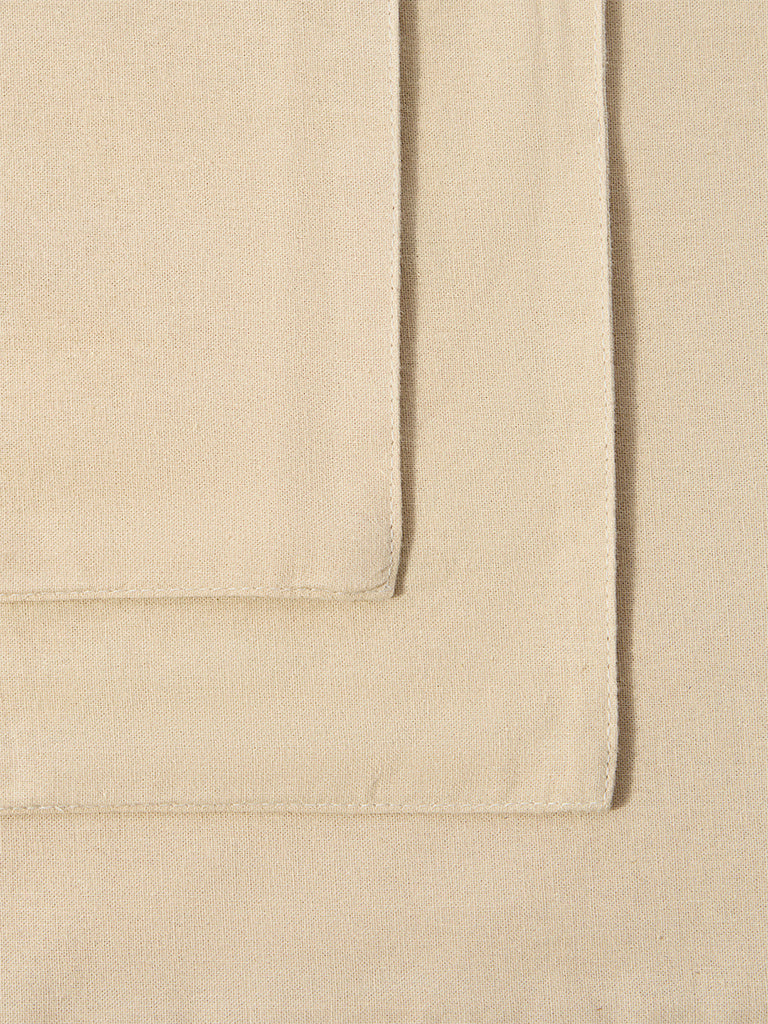 Westside Home Gold Zari Leaf Embroidered Placemat (Set of 4)