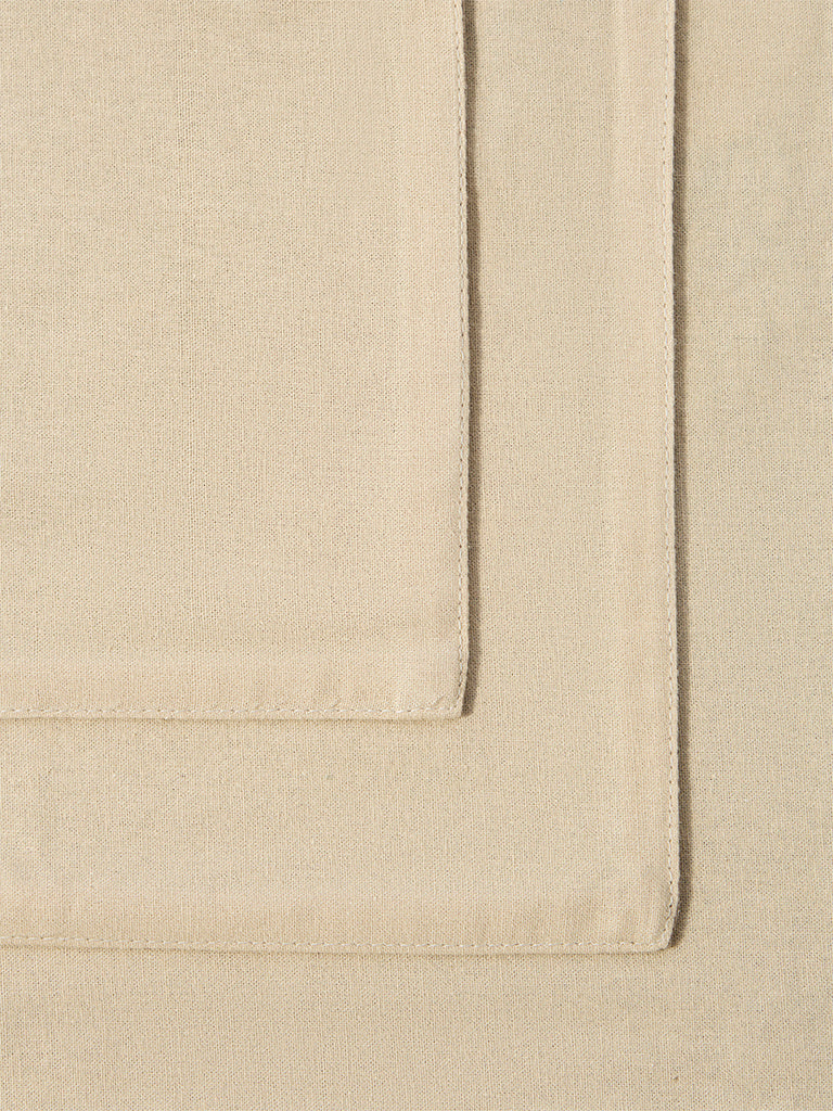Westside Home Dark Brown Floral Embroidered Placemat (Set of 4)
