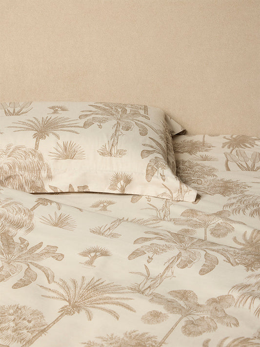 Westside Home Beige Tropical-Inspired King Bed Sheet Set