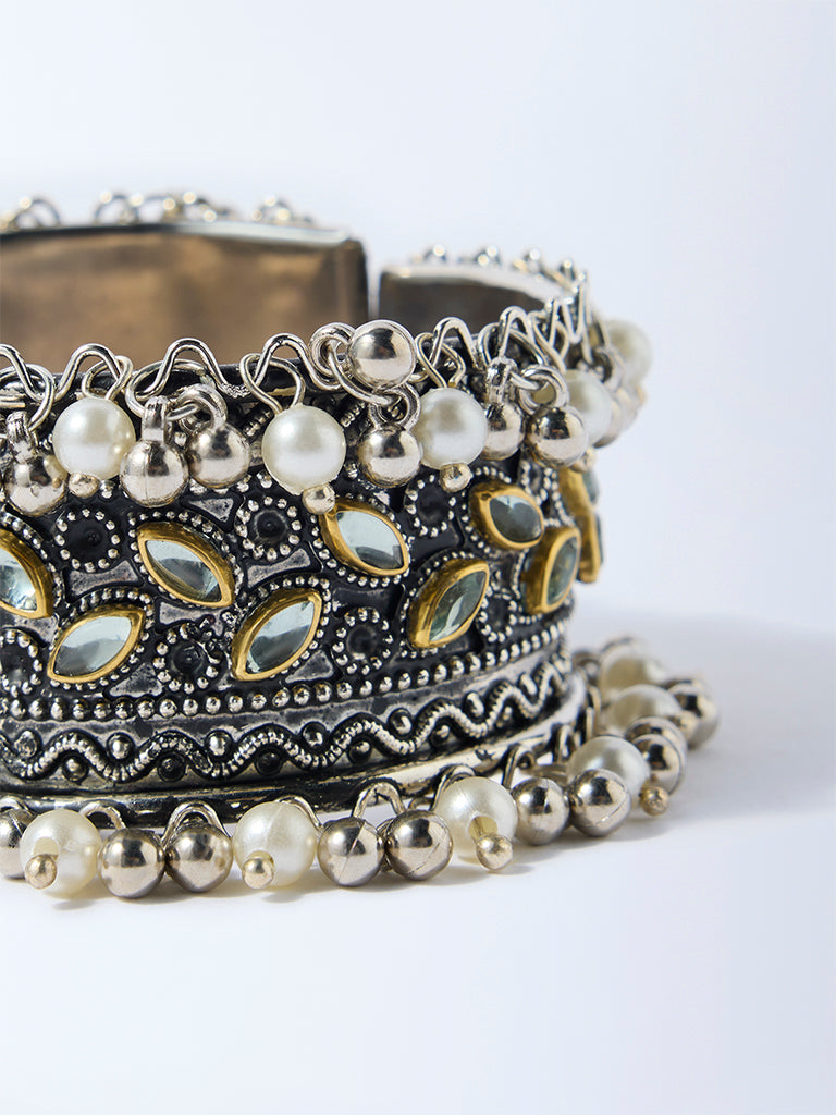 Westside Accessories Silver Embellished Cuff