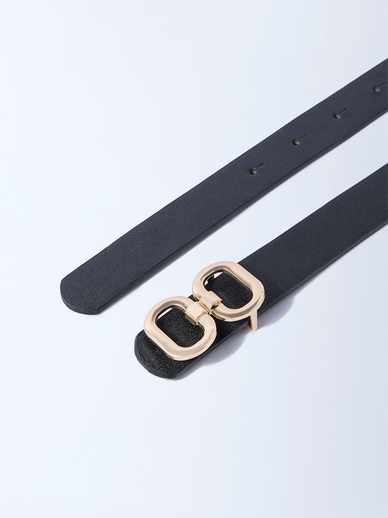 Westside Accessories Black Dual Buckle Belt
