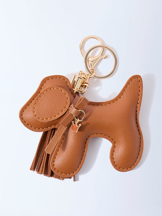 Westside Accessories Brown Dog Bag Charm