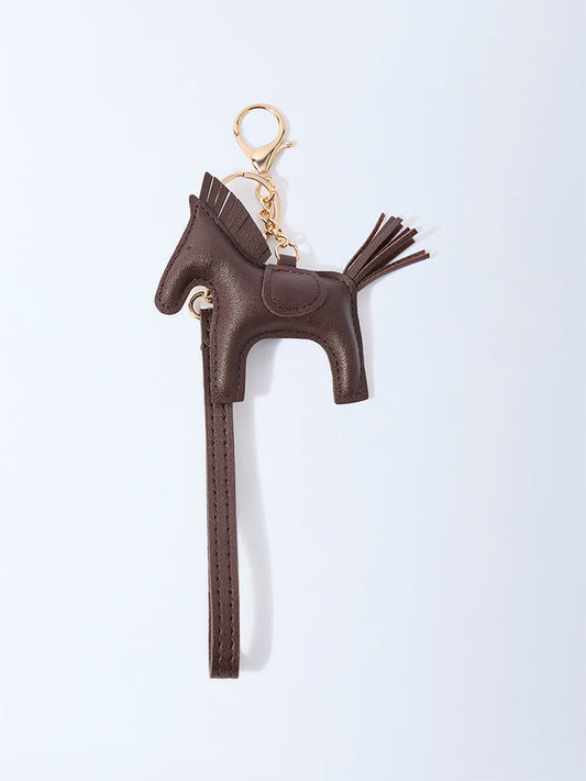 Westside Accessories Dark Brown Horse Bag Charm