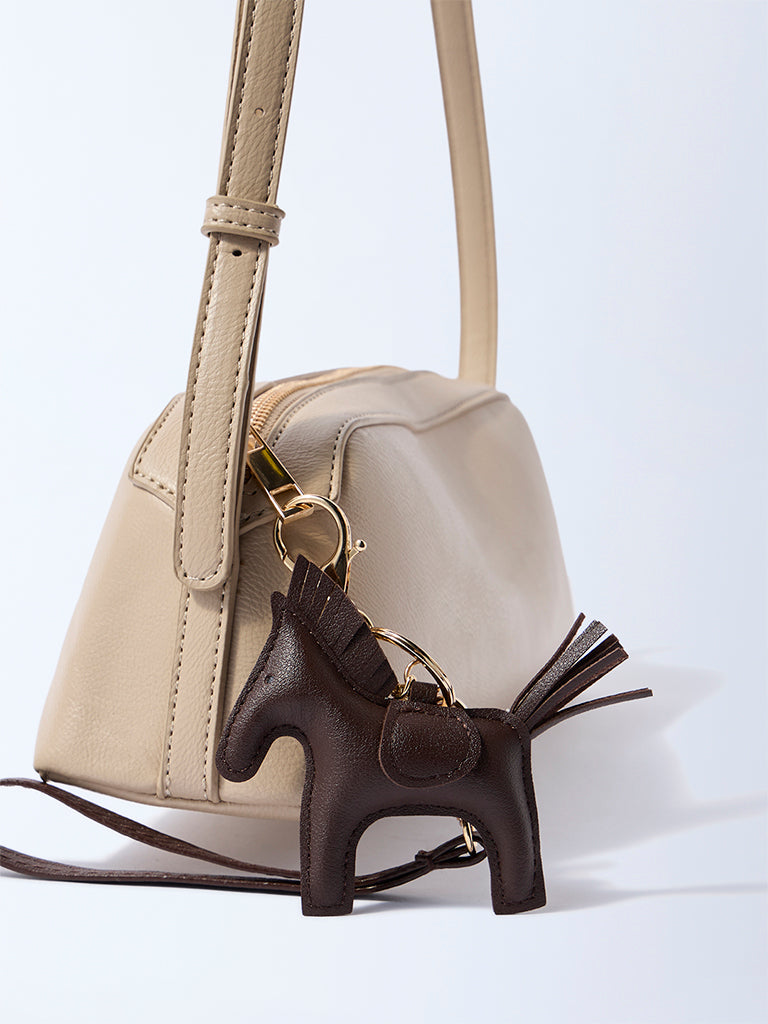 Westside Accessories Dark Brown Horse Bag Charm