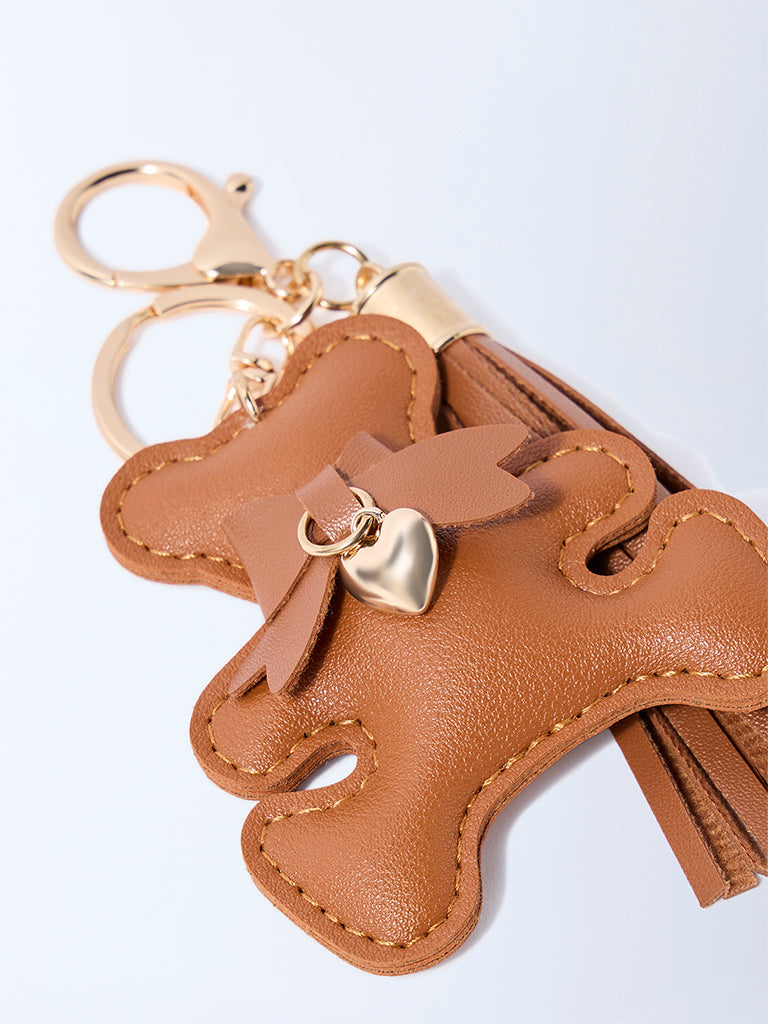 Westside Accessories Brown Teddy Bag Charm