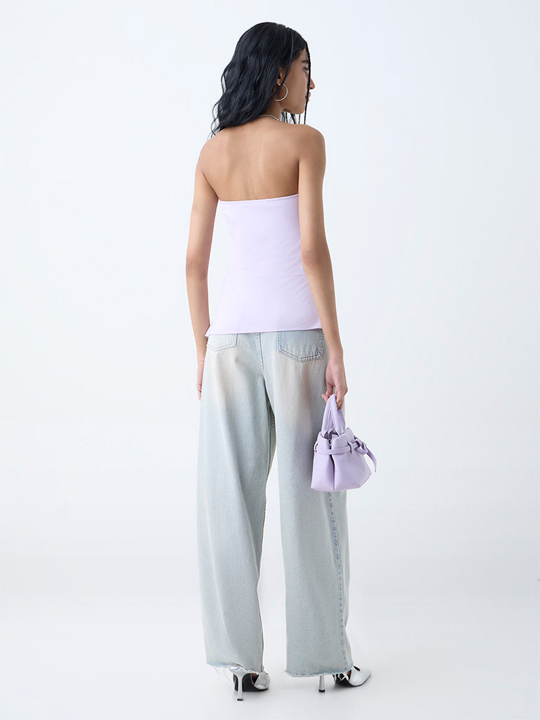 Nuon Lilac Solid Tube Top
