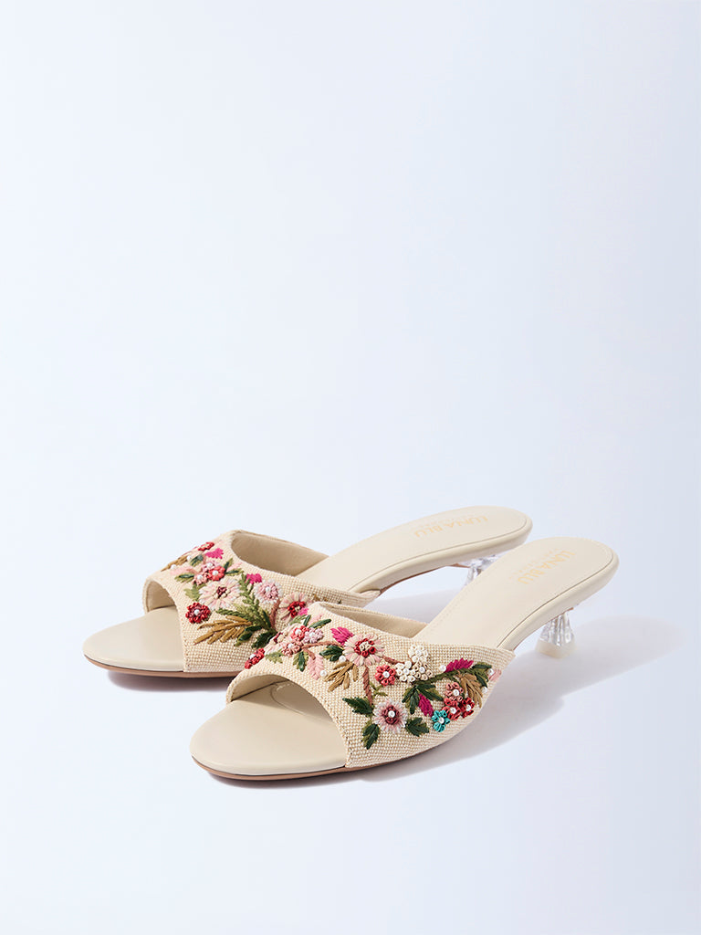 LUNA BLU Multicolour Embroidered Sandals