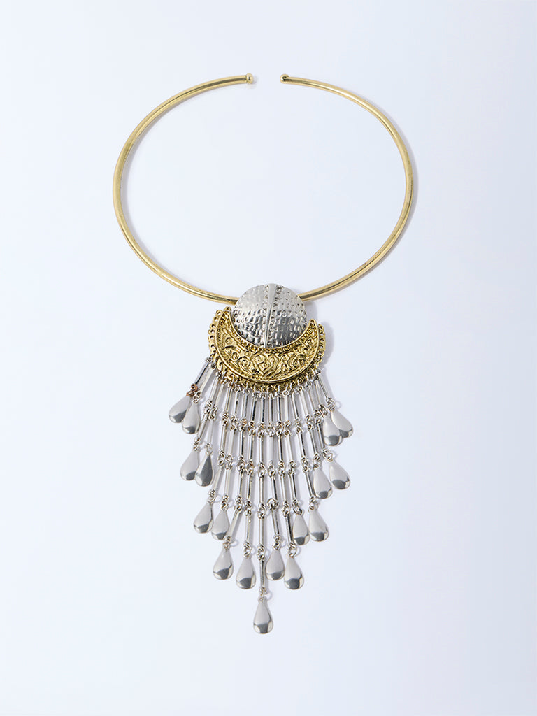 Westside Accessories Gold Dual Finish Tassel Necklace