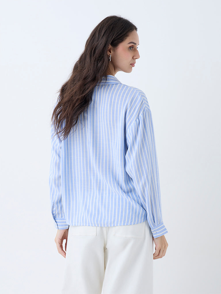 LOV Blue Stripes Shirt