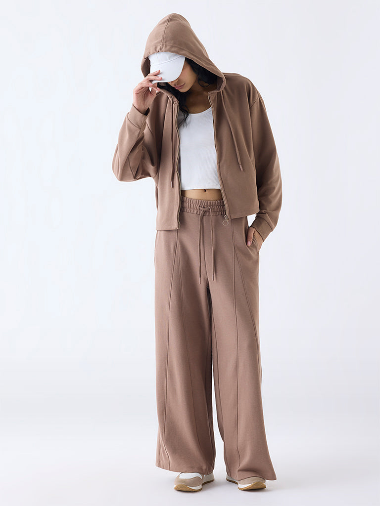 Studiofit Brown Solid Jacket