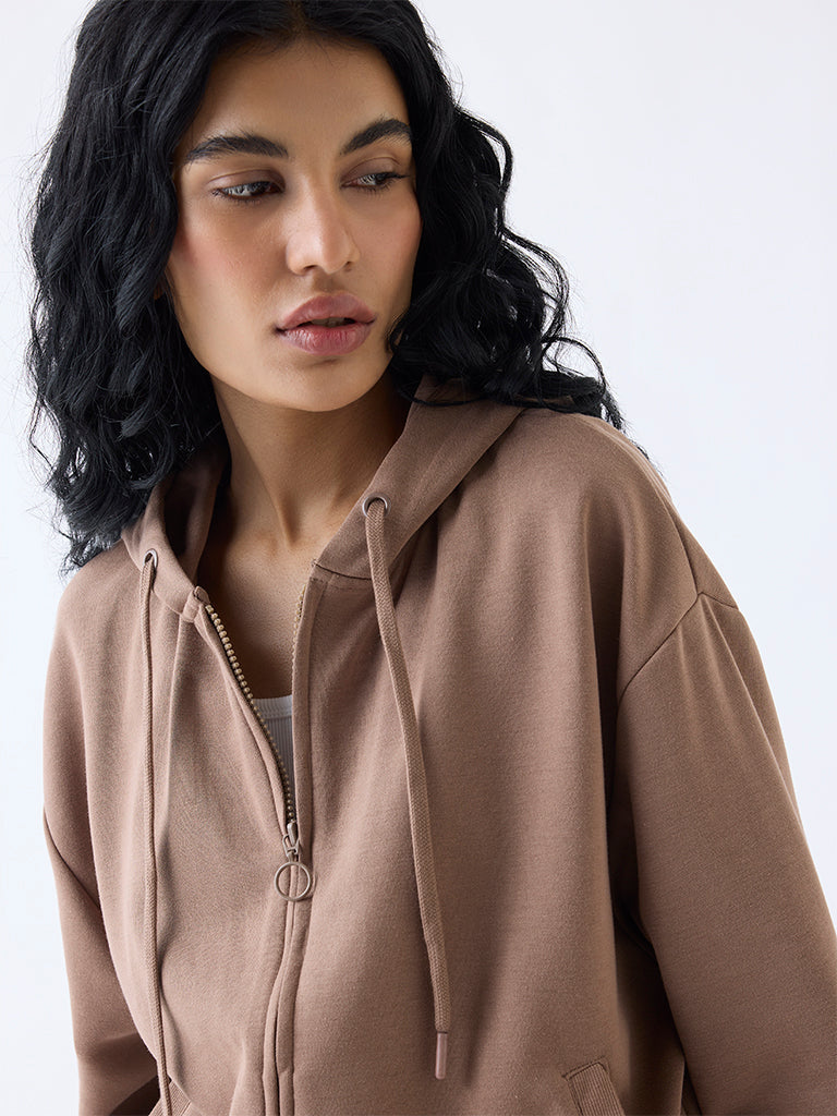 Studiofit Brown Solid Jacket