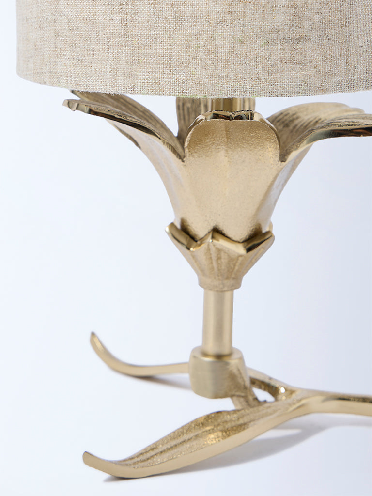 Westside Home Gold Hibiscus Table Lamp