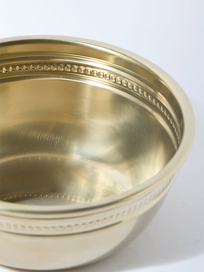 Westside Home Gold Beaded Serving Bowl