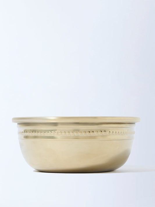 Westside Home Gold Beaded Serving Bowl