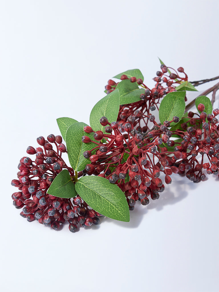 Westside Home Red Artificial Berry Bunch Plant