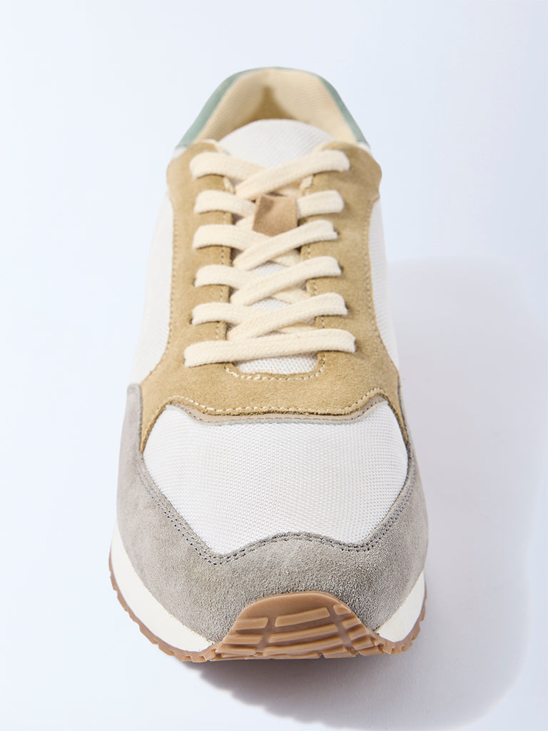 LUNA BLU Multicolour Suede Lace-Up Sneakers