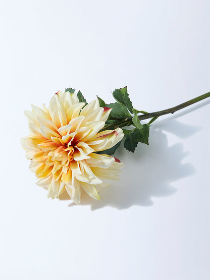 Westside Home Yellow Artificial Dahlia Flower Plant