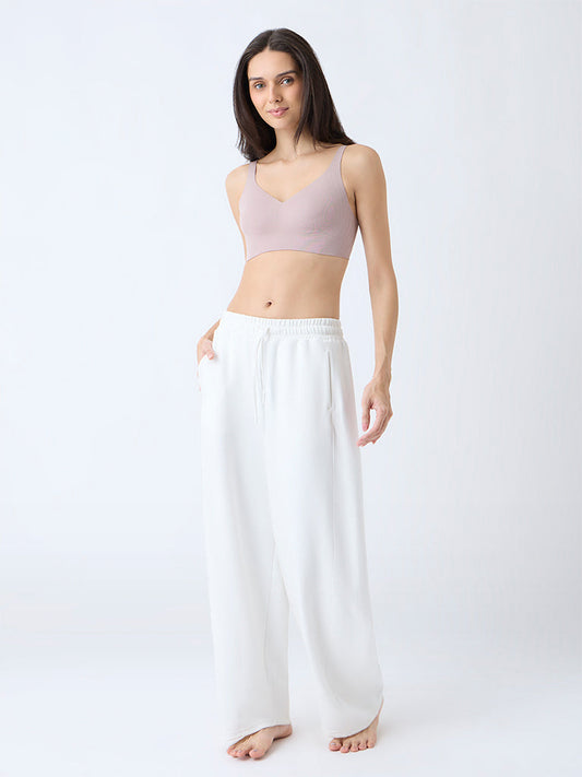 Wunderlove Beige Cotton-Blend Invisible Bra