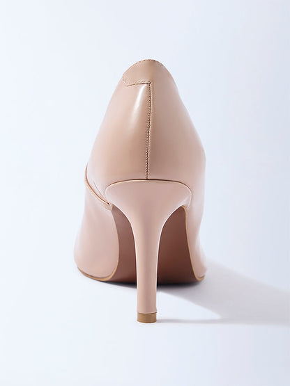 LUNA BLU Blush Pink Mary Jane Heel Shoes