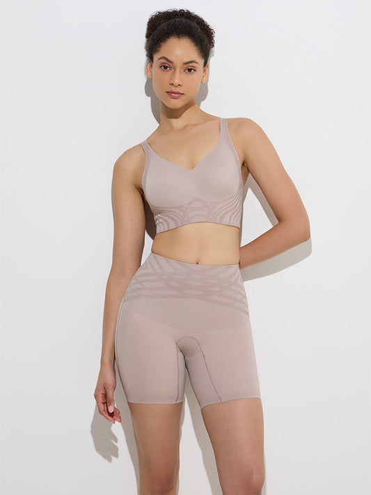 Wunderlove Taupe Shadow Sculpt Shaping Shorts