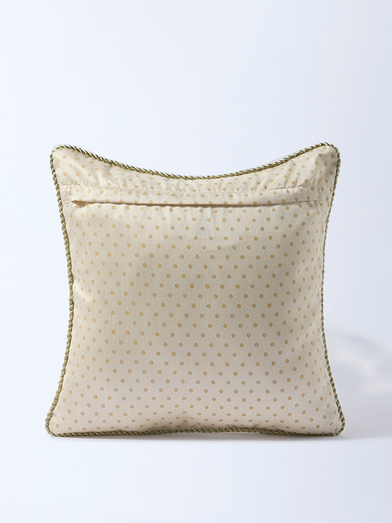 Westside Home Mustard Geometric Pattern Cushion Cover