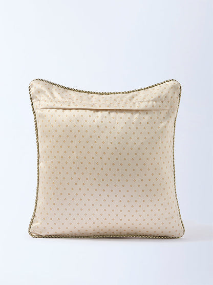 Westside Home Light Brown Geometric Design Cushion Cover