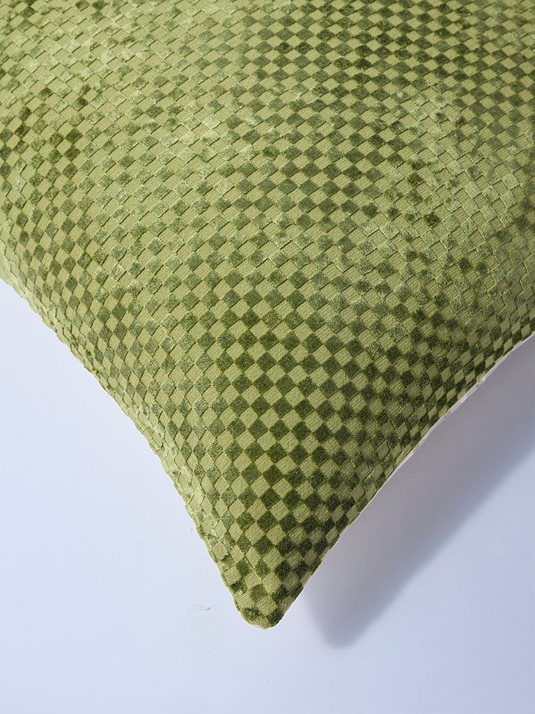 Westside Home Green Popcorn Textured Cushion Cover