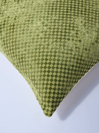Westside Home Green Popcorn Textured Cushion Cover