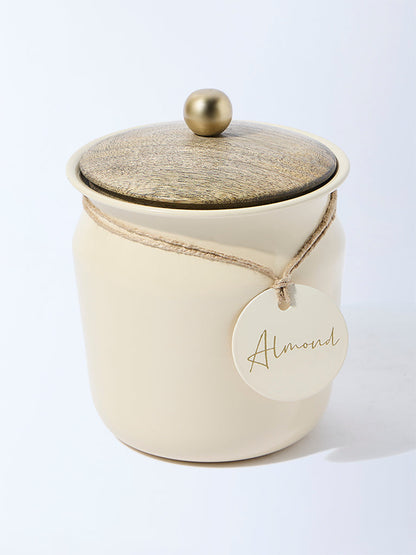 Westside Home Cream Cashew and Almond Jar with Lid