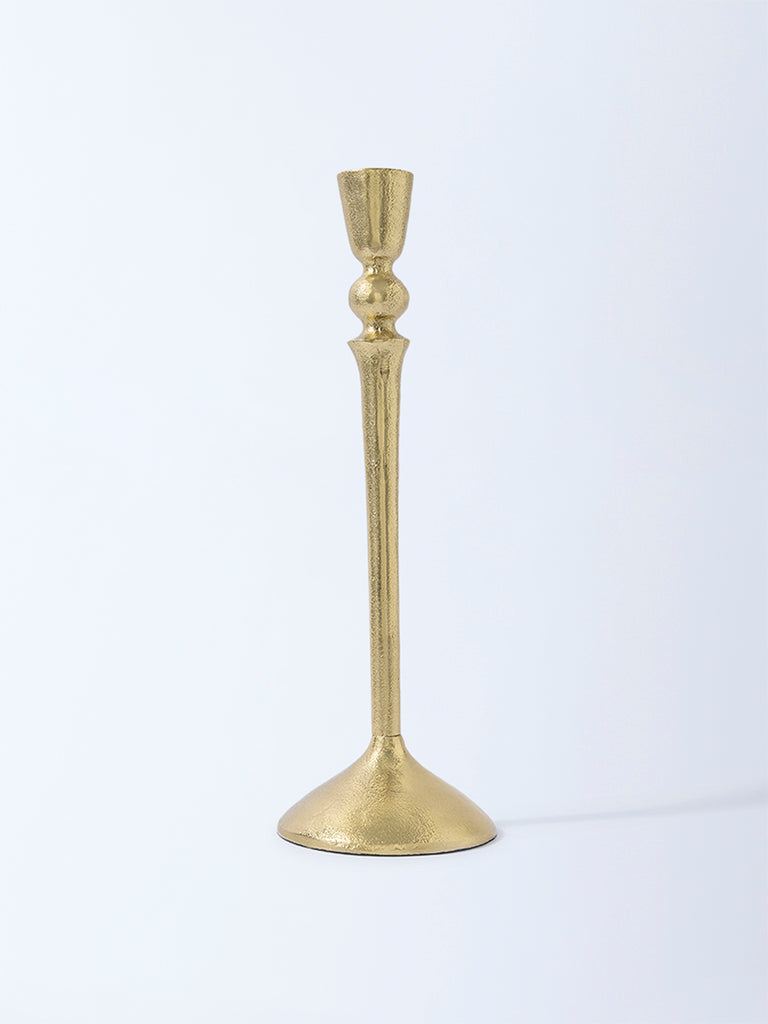 Westside Home Gold Pillar Candle Holder