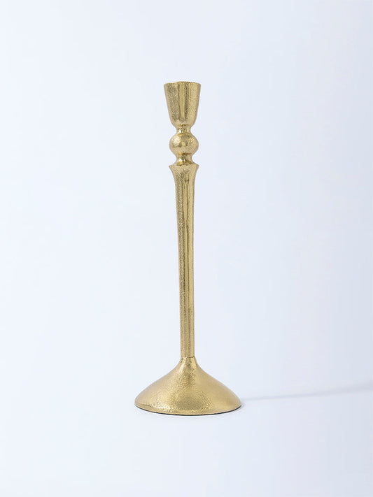 Westside Home Gold Pillar Candle Holder