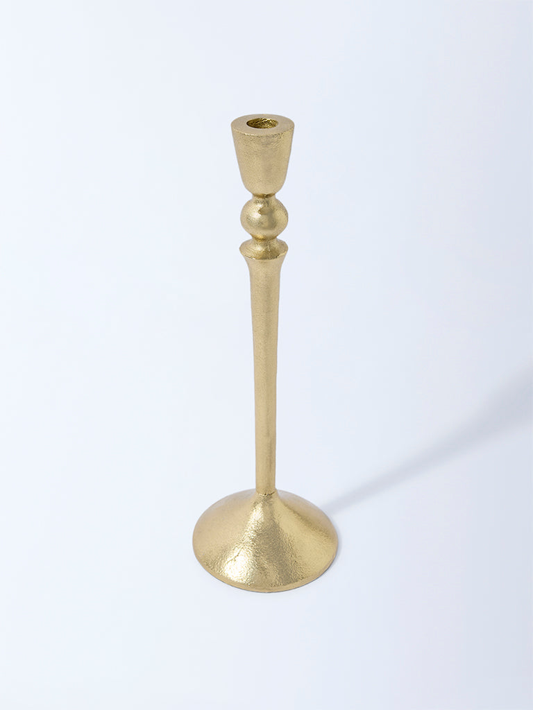 Westside Home Gold Pillar Candle Holder