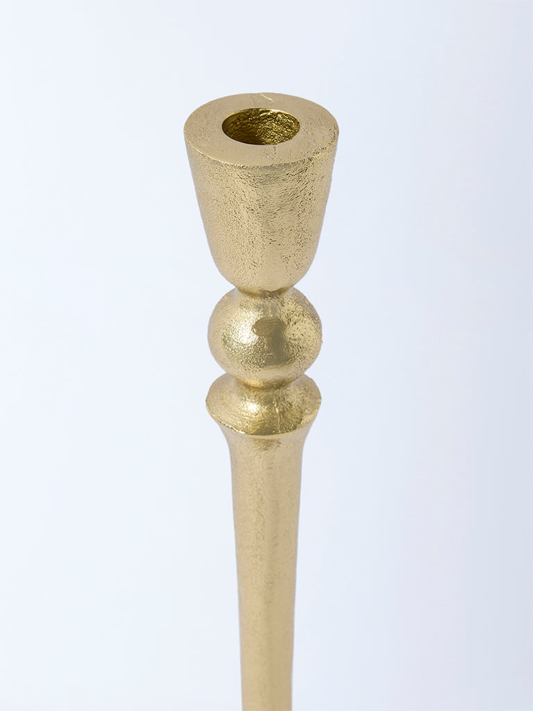 Westside Home Gold Pillar Candle Holder