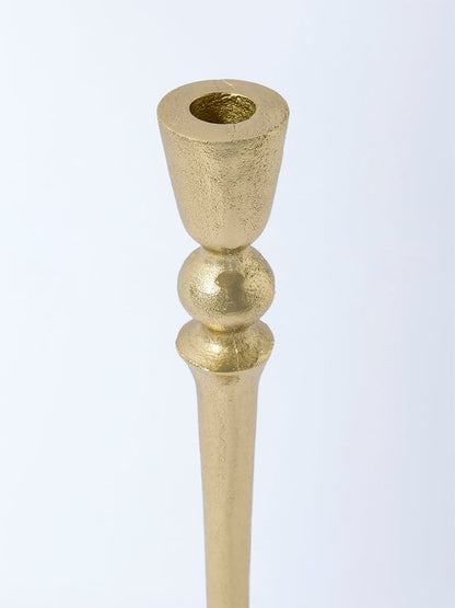 Westside Home Gold Pillar Candle Holder