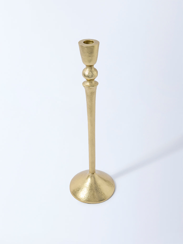 Westside Home Gold Pillar Candle Holder