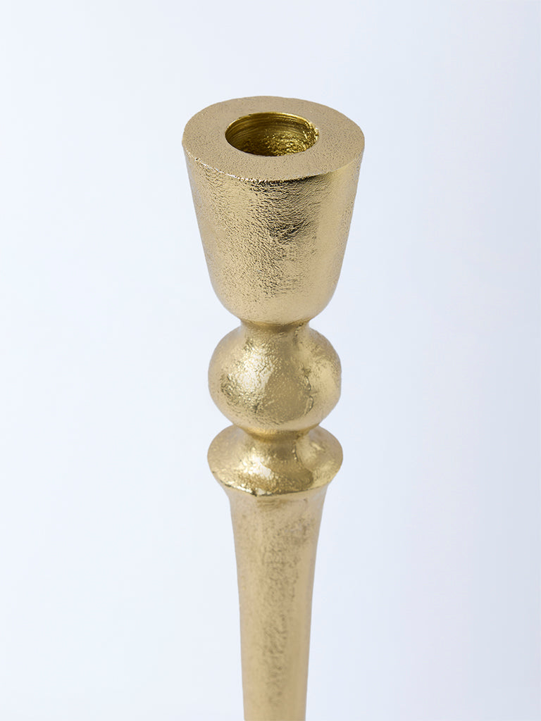 Westside Home Gold Pillar Candle Holder
