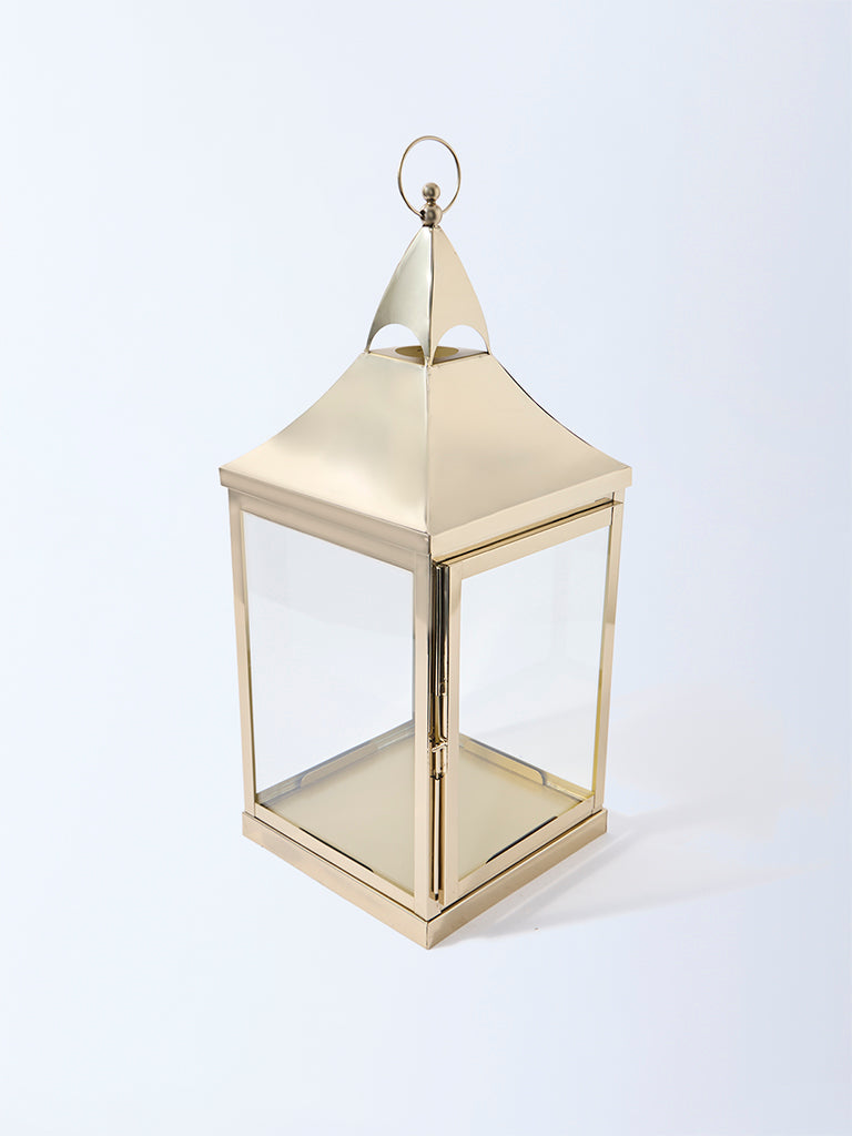 Westside Home Gold Metal Lantern