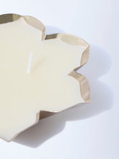 Westside Home Gold Lotus-Shaped Fragrance Candle - Festive Season Gift