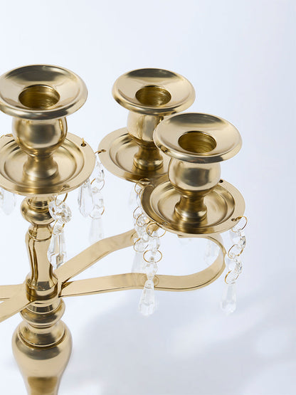 Westside Home Gold Metal Abra Candle Stand