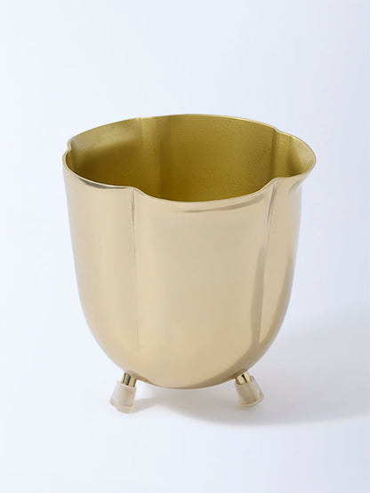 Westside Home Gold Scalloped Planter