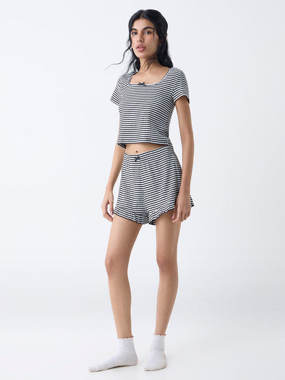 Superstar Black Gingham Checkered Top