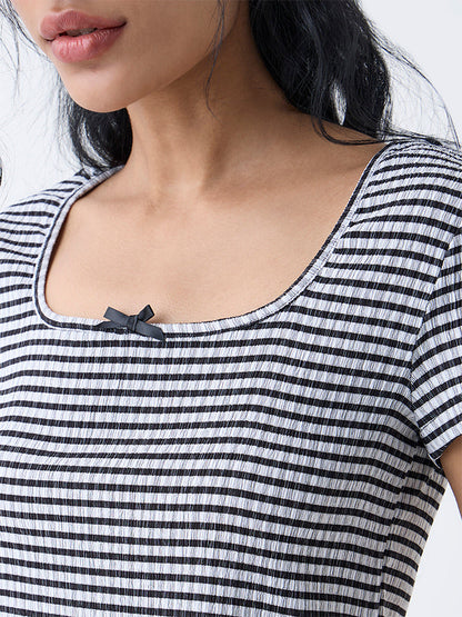 Superstar Black Gingham Checkered Top